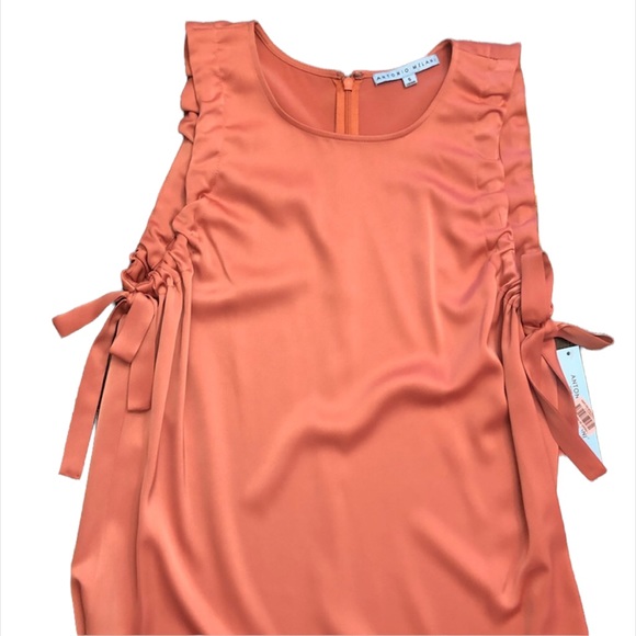ANTONIO MELANI(Dillard's) Coral Haze Sleeveless DERRICK Blouse SZ SMALL - Picture 1 of 6
